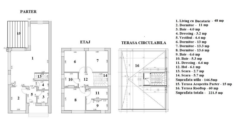 Casa 5 camere, 4 dormitoare, 3 bai, nou, terasa rooftop, Scoala Americana 3